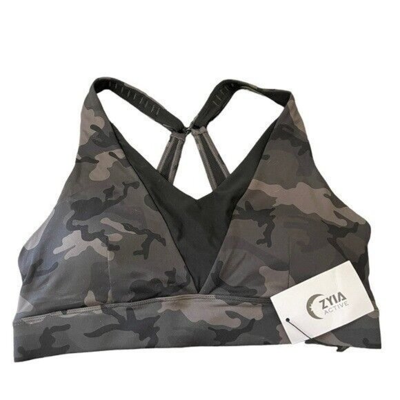 ZYIA FOREST CAMO ADJUSTABLE MESH BRA SIZE XL - Picture 5 of 11